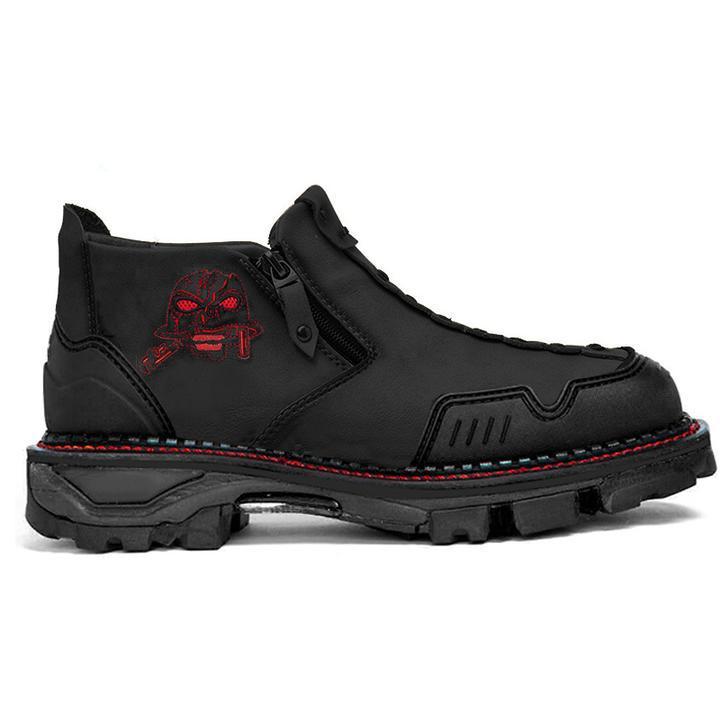 Men's Shoes Fashion Halloween Skull Booties