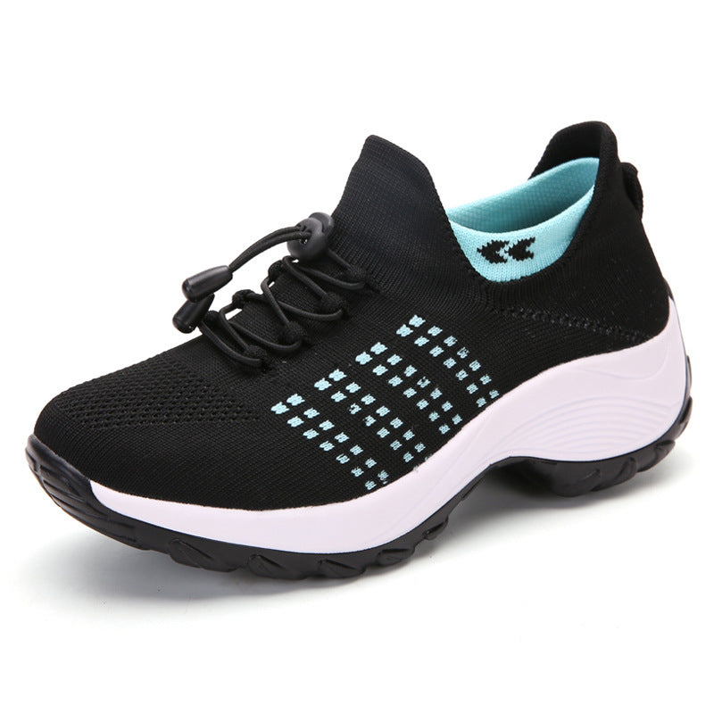 Women's Spring And Summer New Casual Flying Knit Sneakers