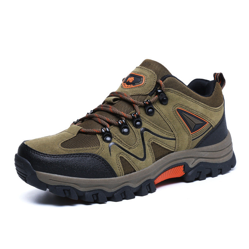 Outdoor Sports Men's Suede Low Top Hiking Shoes