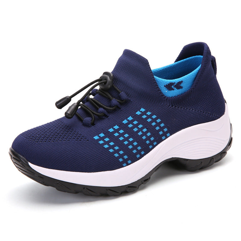 Women's Spring And Summer New Casual Flying Knit Sneakers