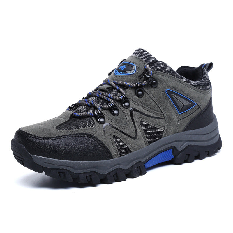 Outdoor Sports Men's Suede Low Top Hiking Shoes