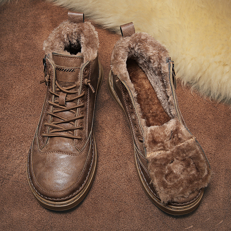 Personalized Youth Casual Fashion Shoes Winter Plush